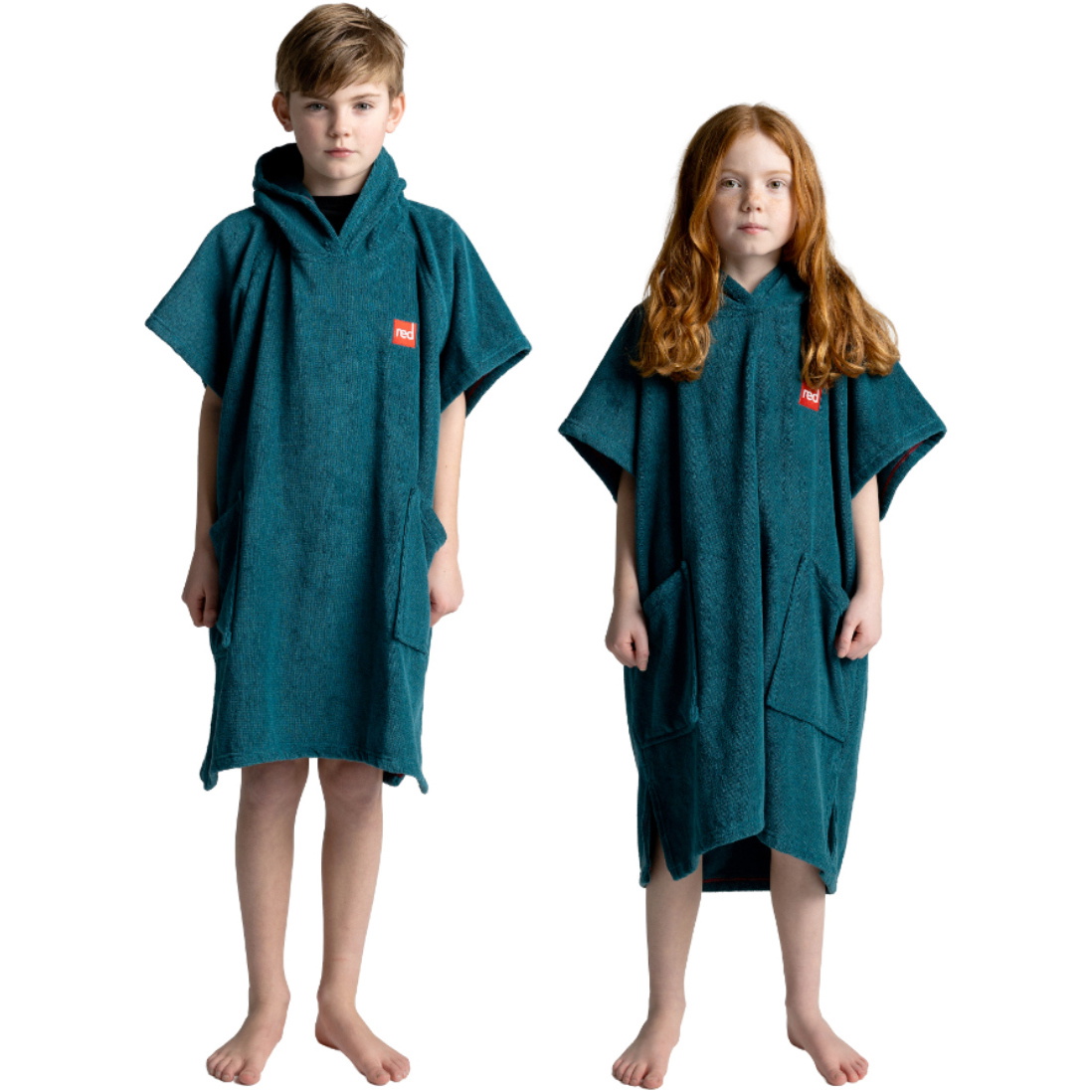 2026 Red Paddle Co Junior Håndklæde Poncho Skift Kåbe 02-009-006-0386- Deep Teal